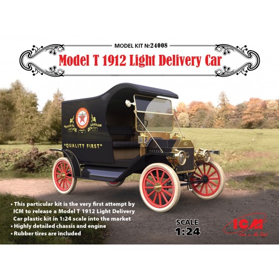 1/24 Ford Light Delivery Car Model T 1912 w/Rubber Tyres 1/24 Ford Light Delivery Car Model T 1912 w/Rubber Tyres