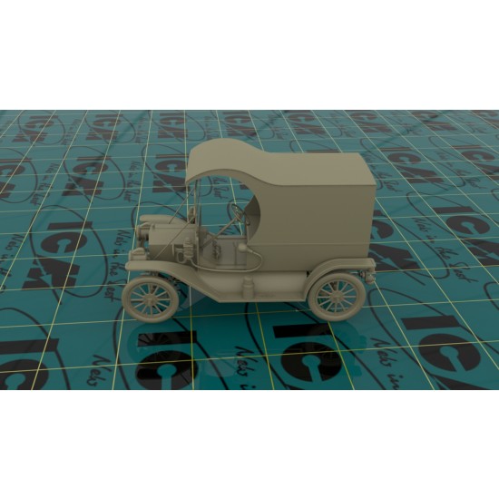 1/24 Ford Light Delivery Car Model T 1912 w/Rubber Tyres 1/24 Ford Light Delivery Car Model T 1912 w/Rubber Tyres