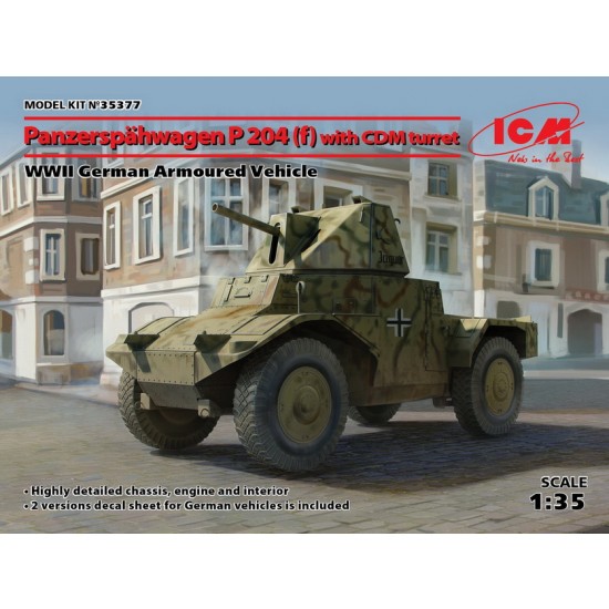 1/35 WWII German Armoured Vehicle Panzerspahwagen P 204 (f) w/CDM Turret 1/35 WWII German Armoured Vehicle Panzerspahwagen P 204 (f) w/CDM Turret