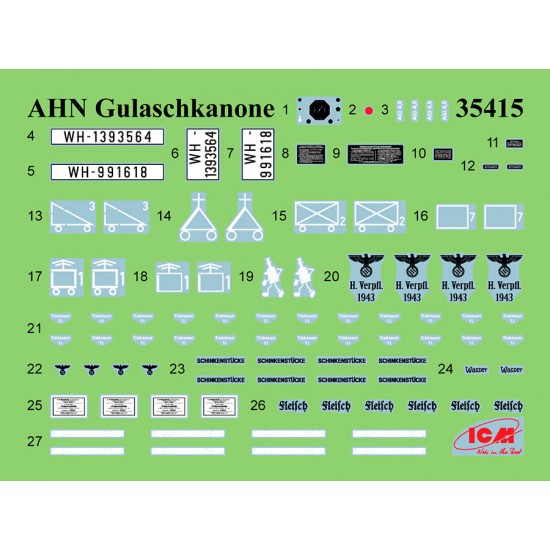 1/35 Gulaschkanone - WWII German Mobile Field Kitchen LKW AHN 1/35 Gulaschkanone - WWII German Mobile Field Kitchen LKW AHN