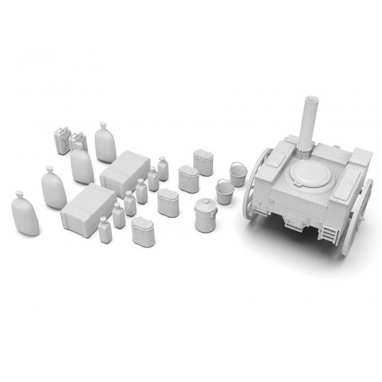 1/35 Gulaschkanone - WWII German Mobile Field Kitchen LKW AHN 1/35 Gulaschkanone - WWII German Mobile Field Kitchen LKW AHN