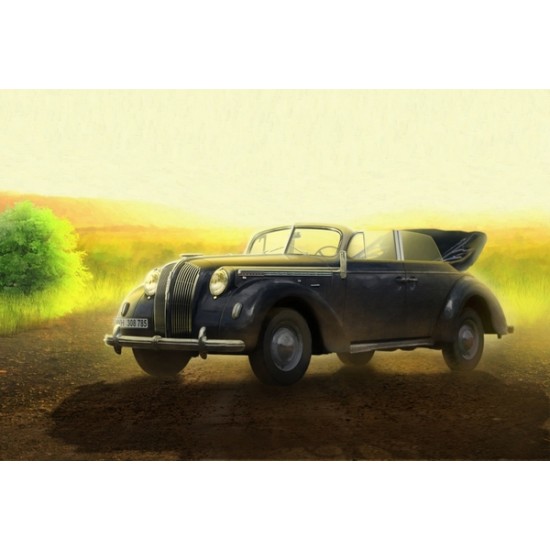 1/35 WWII German Staff Car Admiral Cabriolet with Crew (1 Model kit with 3 Figures) 1/35 WWII German Staff Car Admiral Cabriolet with Crew (1 Model kit with 3 Figures)