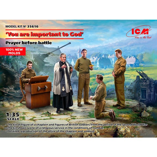 1/35 WWII British Soldiers and Chaplain - Prayer Before Battle You are important to God 1/35 WWII British Soldiers and Chaplain - Prayer Before Battle You are important to God