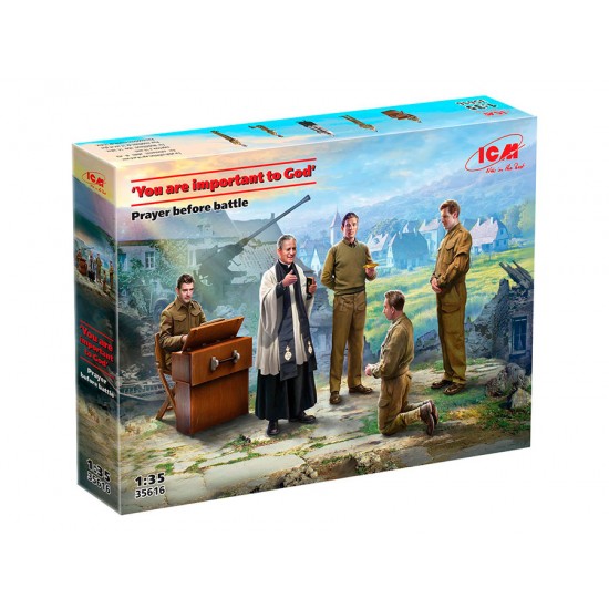1/35 WWII British Soldiers and Chaplain - Prayer Before Battle You are important to God 1/35 WWII British Soldiers and Chaplain - Prayer Before Battle You are important to God