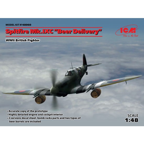 1/48 WWII British Fighter Spitfire Mk.IXc Beer Delivery 1/48 WWII British Fighter Spitfire Mk.IXc Beer Delivery