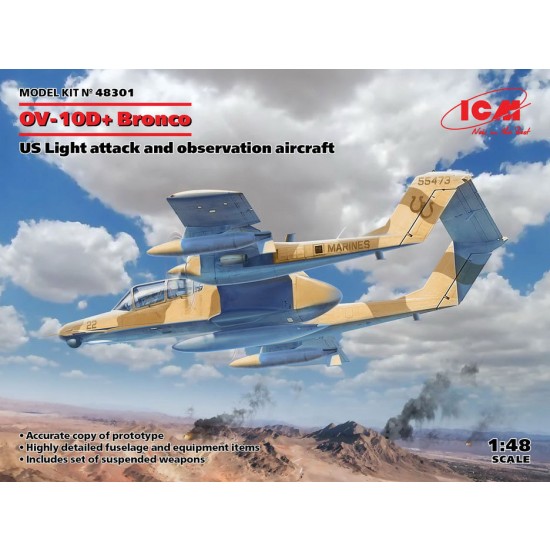 1/48 OV-10D+ Bronco Light Attack and Observation Aircraft After 1950 1/48 OV-10D+ Bronco Light Attack and Observation Aircraft After 1950