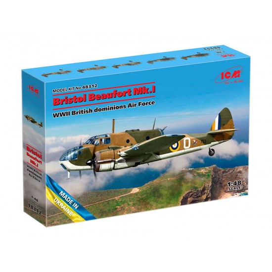 1/48 WWII British Bristol Beaufort Mk.I Dominions Air Force 1/48 WWII British Bristol Beaufort Mk.I Dominions Air Force