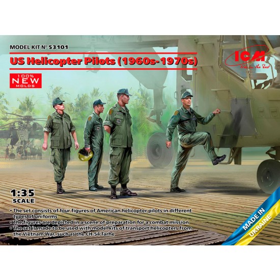 1/35 US Helicopter Pilots 1960s-1970s (4 figures) 1/35 US Helicopter Pilots 1960s-1970s (4 figures)