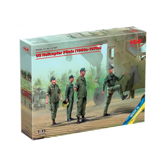 1/35 US Helicopter Pilots 1960s-1970s (4 figures) 1/35 US Helicopter Pilots 1960s-1970s (4 figures)