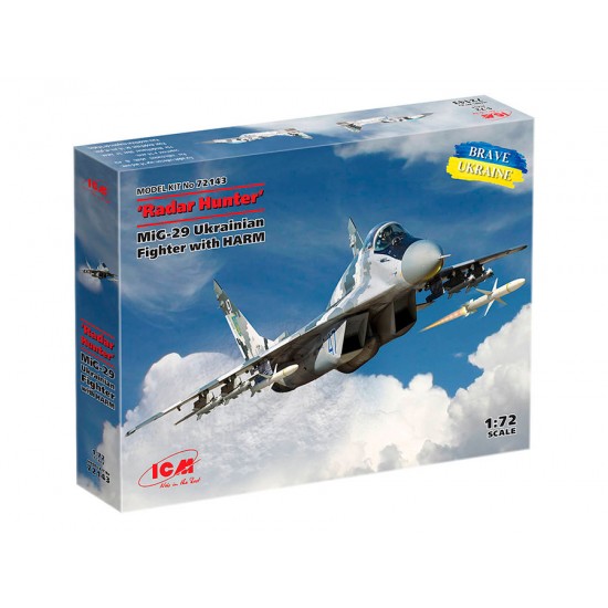 1/72 Ukrainian MiG-29 9-13 Fighter with HARM Missiles Radar Hunter 1/72 Ukrainian MiG-29 9-13 Fighter with HARM Missiles Radar Hunter