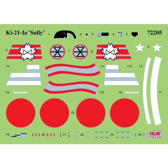 1/72 Japanese Ki-21-Ia Sally Heavy Bomber 1/72 Japanese Ki-21-Ia Sally Heavy Bomber