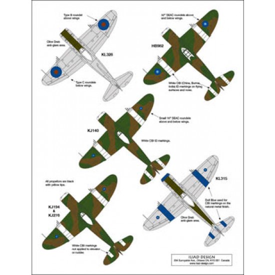 Decals for 1/48 RAF Republic P-47 Thunderbolt Decals for 1/48 RAF Republic P-47 Thunderbolt