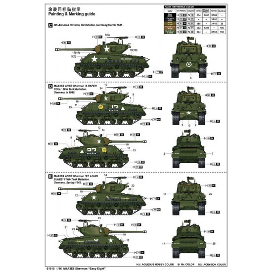 1/16 M4A3E8 Sherman Easy Eight 1/16 M4A3E8 Sherman Easy Eight