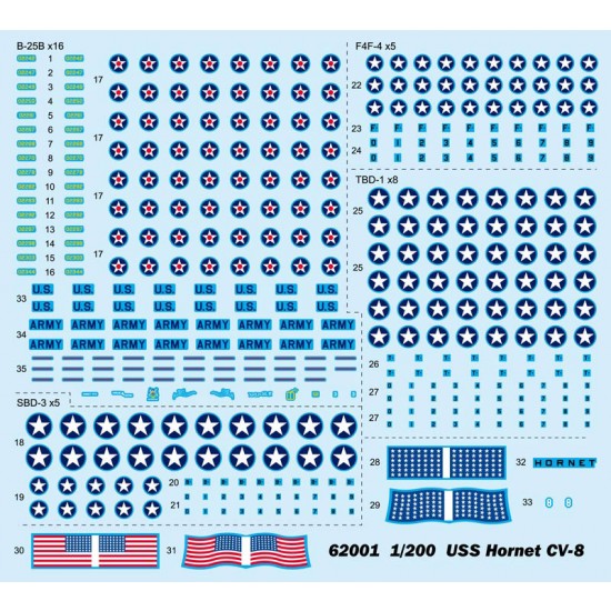 1/200 USS Hornet CV-8 Aircraft Carrier 1/200 USS Hornet CV-8 Aircraft Carrier