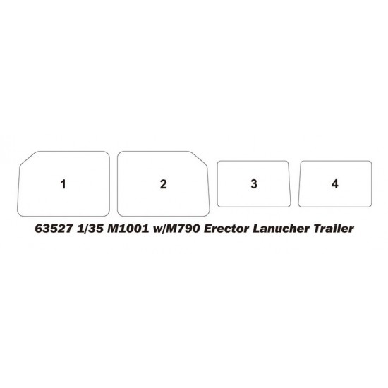 1/35 M1001 w/M790 Erector Launcher Trailer 1/35 M1001 w/M790 Erector Launcher Trailer