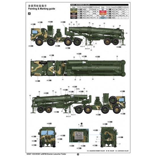 1/35 M1001 w/M790 Erector Launcher Trailer 1/35 M1001 w/M790 Erector Launcher Trailer