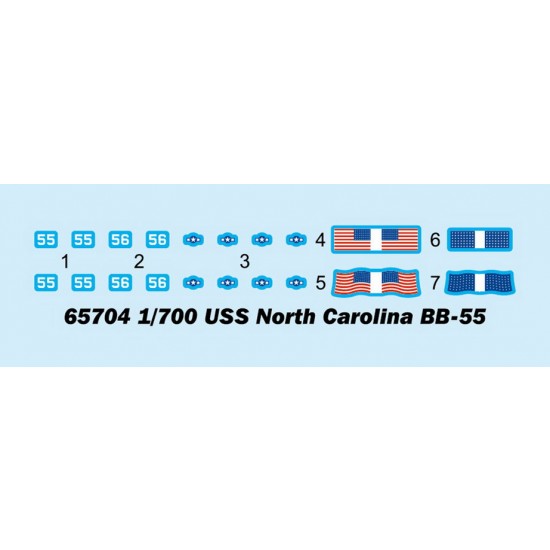 1/700 Top Grade USS North Carolina BB-55 1/700 Top Grade USS North Carolina BB-55