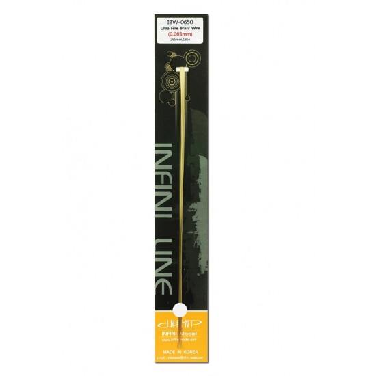 Ultra Fine Brass Wire (0.065mm x 265mm, 18pcs) Ultra Fine Brass Wire (0.065mm x 265mm, 18pcs)