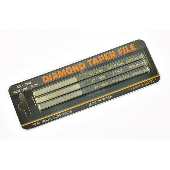 Diamond Taper File 3 Way System (6.0mm Wide type)