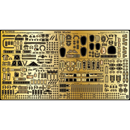 1/350 IJN Destroyer Yukikaze Detail-up Sets for Tamiya kit #78020 1/350 IJN Destroyer Yukikaze Detail-up Sets for Tamiya kit #78020