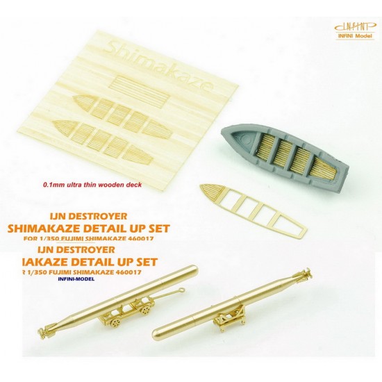 1/350 IJN Destroyer Shimakaze Detail-up Sets for Fujimi kit #460017 1/350 IJN Destroyer Shimakaze Detail-up Sets for Fujimi kit #460017