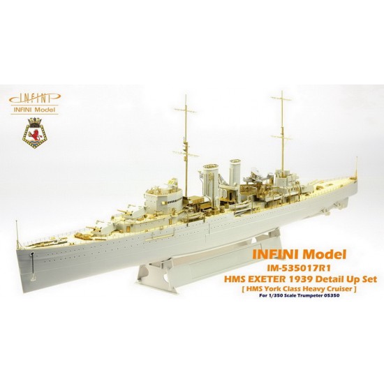 1/350 HMS Exeter 1939 Detail-up Set for Trumpeter kit #05350 1/350 HMS Exeter 1939 Detail-up Set for Trumpeter kit #05350