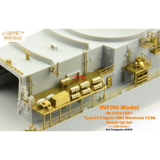 1/350 HMS Montrose Type 23 Detail-up Set for Trumpeter kit #04545 1/350 HMS Montrose Type 23 Detail-up Set for Trumpeter kit #04545