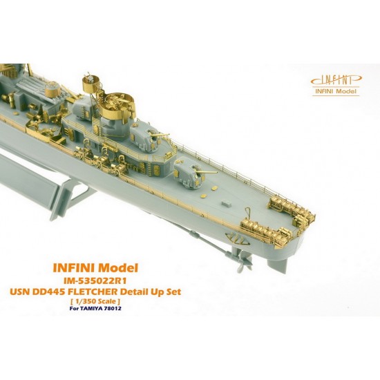 1/350 US Navy DD445 Fletcher Detail-Up Set for Tamiya kit #78012 1/350 US Navy DD445 Fletcher Detail-Up Set for Tamiya kit #78012