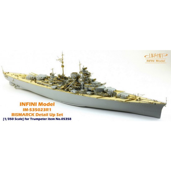 1/350 DKM BISMARCK Detail Up Set for Trumpeter kit #05358 1/350 DKM BISMARCK Detail Up Set for Trumpeter kit #05358
