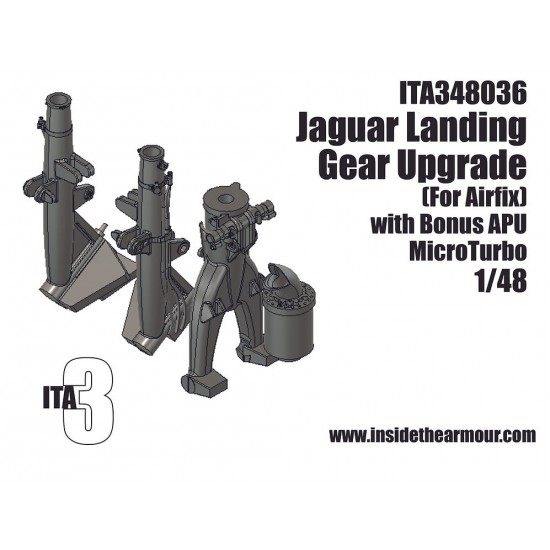 1/48 Jaguar Gr.1/1a Landing Gear Upgrade set for Airfix kit 1/48 Jaguar Gr.1/1a Landing Gear Upgrade set for Airfix kit