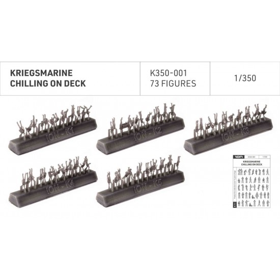 1/350 Kriegsmarine - Chilling On Deck (73 figures)