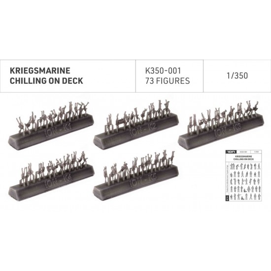 1/350 Kriegsmarine - Chilling On Deck (73 figures) 1/350 Kriegsmarine - Chilling On Deck (73 figures)