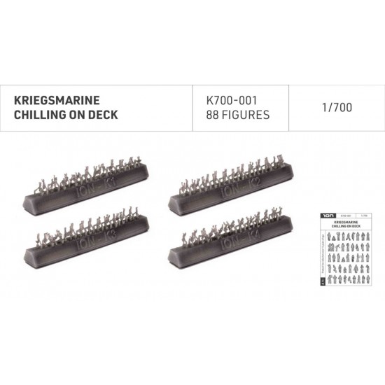 1/700 Kriegsmarine - Chilling On Deck (88 figures)