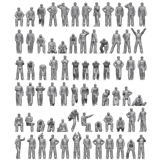 1/200 US Navy Carrier Personel & Pilots (72 figures) 1/200 US Navy Carrier Personel & Pilots (72 figures)