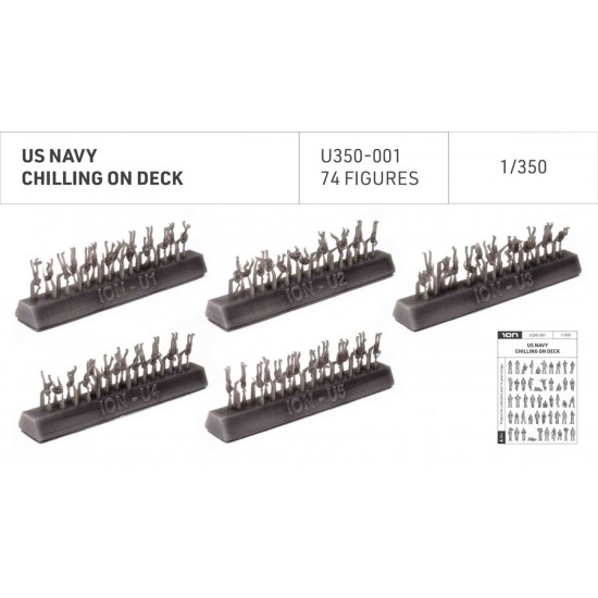 1/350 US Navy - Chilling On Deck (74 figures) 1/350 US Navy - Chilling On Deck (74 figures)