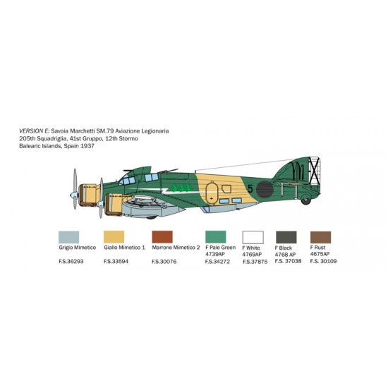 1/72 Savoia-Marchetti SM-79 Sparviero Bomber Version 1/72 Savoia-Marchetti SM-79 Sparviero Bomber Version