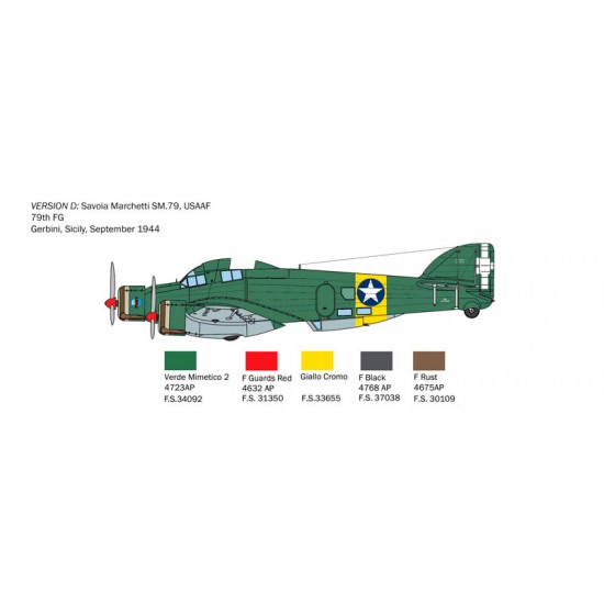 1/72 Savoia-Marchetti SM-79 Sparviero Bomber Version 1/72 Savoia-Marchetti SM-79 Sparviero Bomber Version