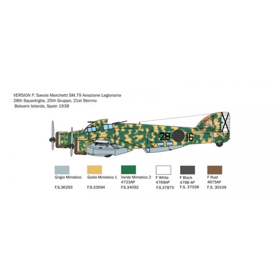 1/72 Savoia-Marchetti SM-79 Sparviero Bomber Version 1/72 Savoia-Marchetti SM-79 Sparviero Bomber Version