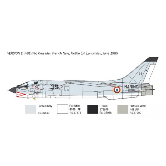 1/72 Vought F-8E Crusader Fighter Aircraft 1/72 Vought F-8E Crusader Fighter Aircraft