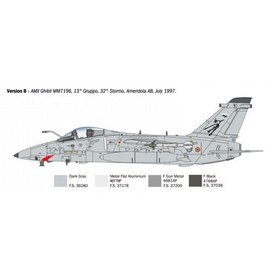 1/72 AMX Ghibli Single-engine Ground Attack Aircraft 1/72 AMX Ghibli Single-engine Ground Attack Aircraft