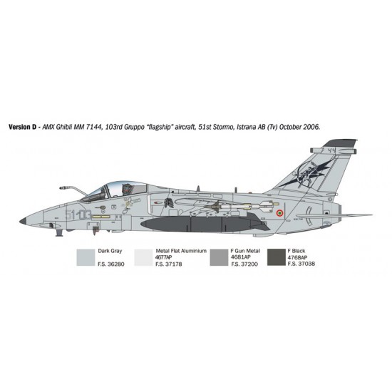 1/72 AMX Ghibli Single-engine Ground Attack Aircraft 1/72 AMX Ghibli Single-engine Ground Attack Aircraft
