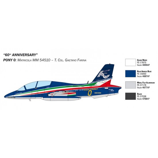 1/72 Macchi MB 339 [PAN 60th Anniversary Special Livery] (3 kits)