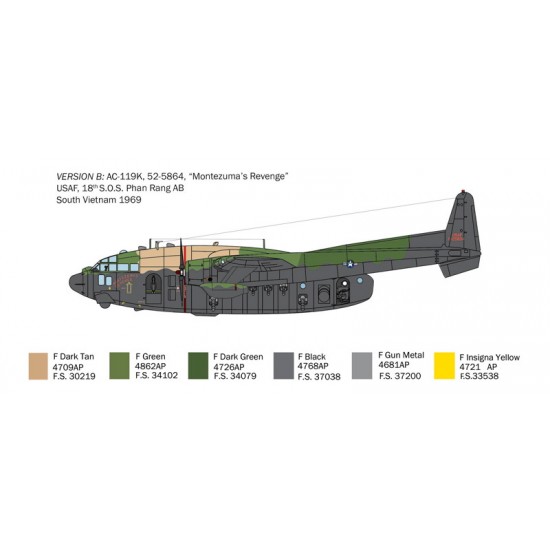 1/72 Fairchild AC-119K Stinger Gunship 1/72 Fairchild AC-119K Stinger Gunship
