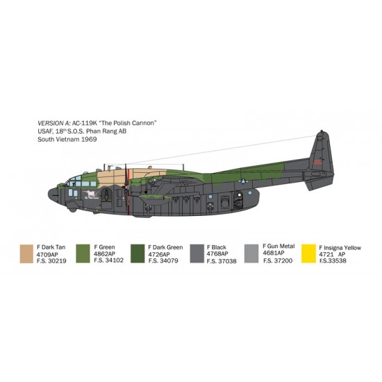 1/72 Fairchild AC-119K Stinger Gunship 1/72 Fairchild AC-119K Stinger Gunship