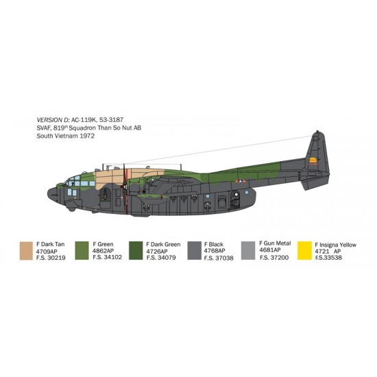 1/72 Fairchild AC-119K Stinger Gunship 1/72 Fairchild AC-119K Stinger Gunship
