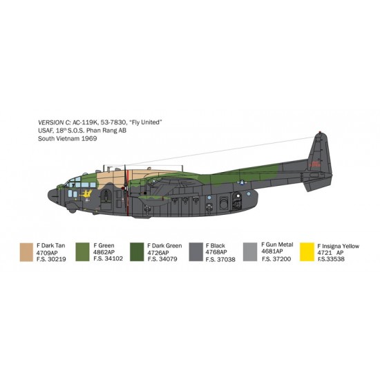 1/72 Fairchild AC-119K Stinger Gunship 1/72 Fairchild AC-119K Stinger Gunship