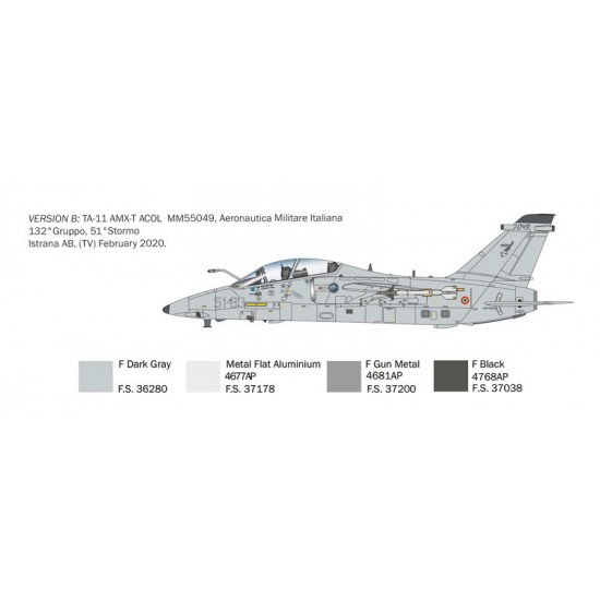 1/72 AMX-T Twin Seater Ground-attack Aircraft 1/72 AMX-T Twin Seater Ground-attack Aircraft