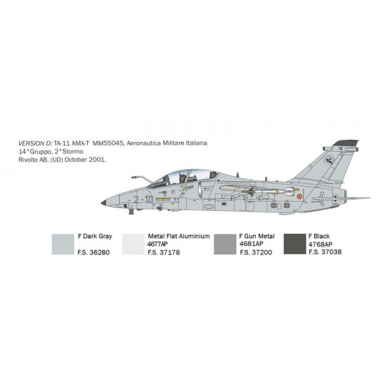 1/72 AMX-T Twin Seater Ground-attack Aircraft 1/72 AMX-T Twin Seater Ground-attack Aircraft