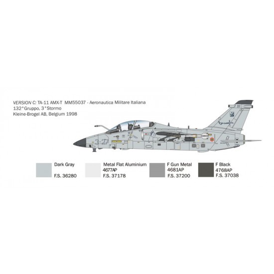 1/72 AMX-T Twin Seater Ground-attack Aircraft 1/72 AMX-T Twin Seater Ground-attack Aircraft