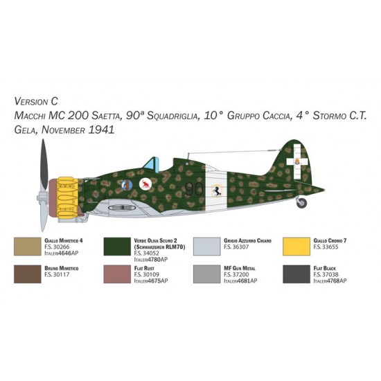 1/48 Macchi C.200 Serie XXI-XXIII 1/48 Macchi C.200 Serie XXI-XXIII